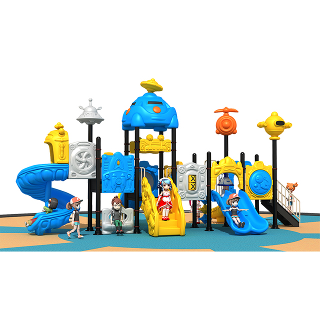 Niños personalizados Equipo de juegos al aire libre Playen Playen Playen Fasting Ease Assembly Backyard Dotearon Tema de dibujos animados al aire libre Playgroundr